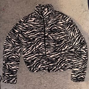 Zebra print Bomber jacket